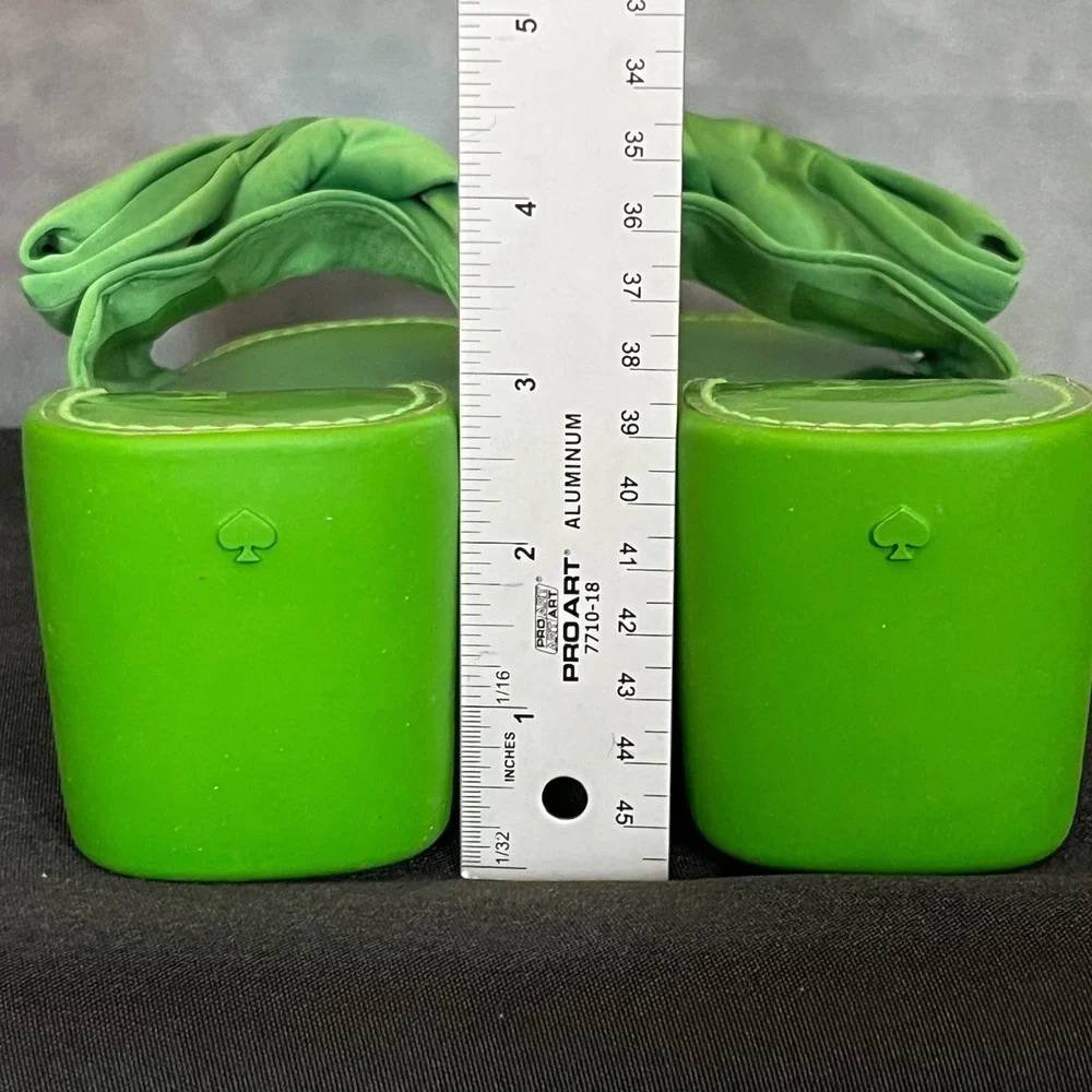 Kate Spade New York Bikini Platform Wedge Lime Green Platform Bow‎ Detail Size 7